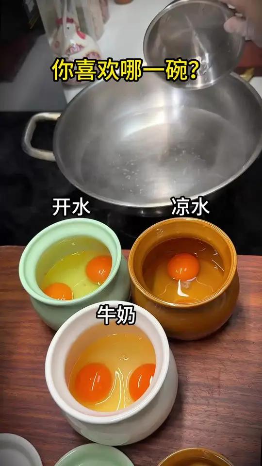 三碗不同做法的鸡蛋羹,你最喜欢哪一碗?#蒸水蛋新吃法 #蒸鸡蛋羹 #煮蛋教程