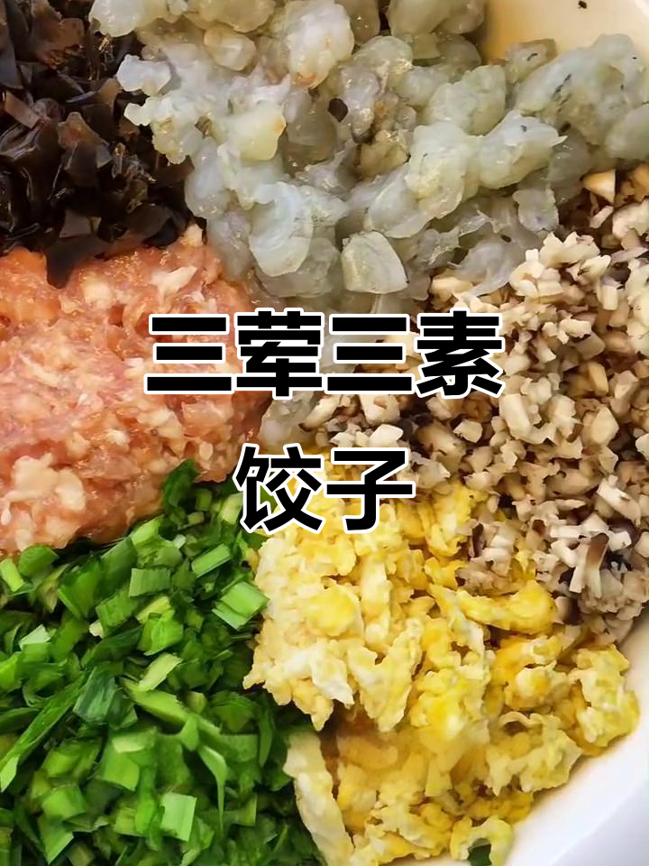 冬至必备!三荤三素什锦饺子,鲜香四溢让人无法抗拒