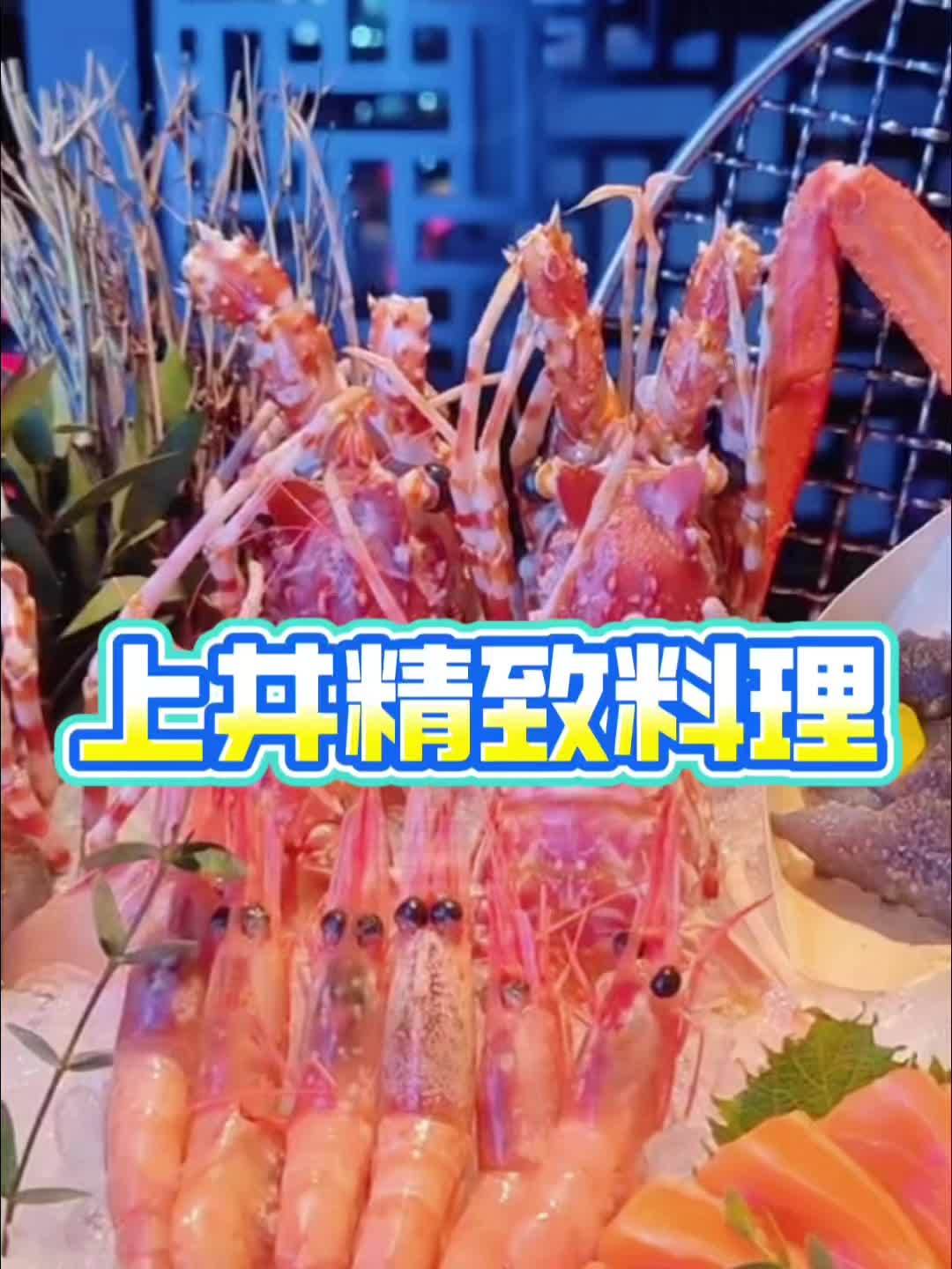 来吃上井精致料理也太爽啦，二百多海鲜寿司三文鱼，任吃任点！左下角团购！#上井精致料理 #日