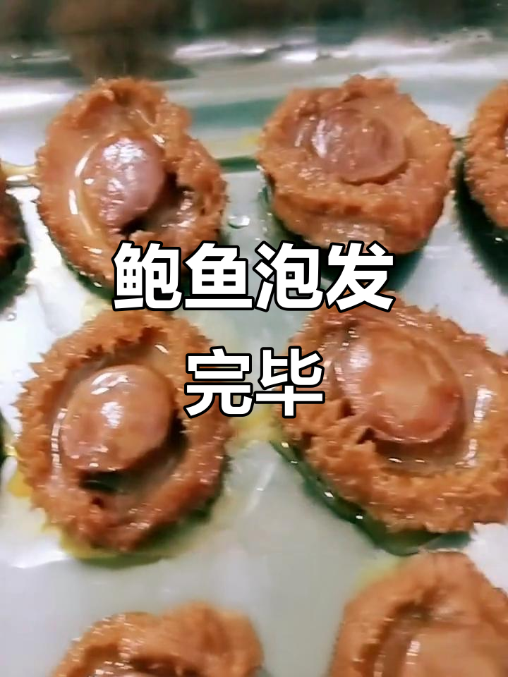 干鲍鱼泡发完成,快来关注!