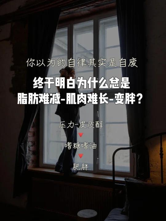 脂肪难减-肌肉难长-肥胖?-压力-皮质醇