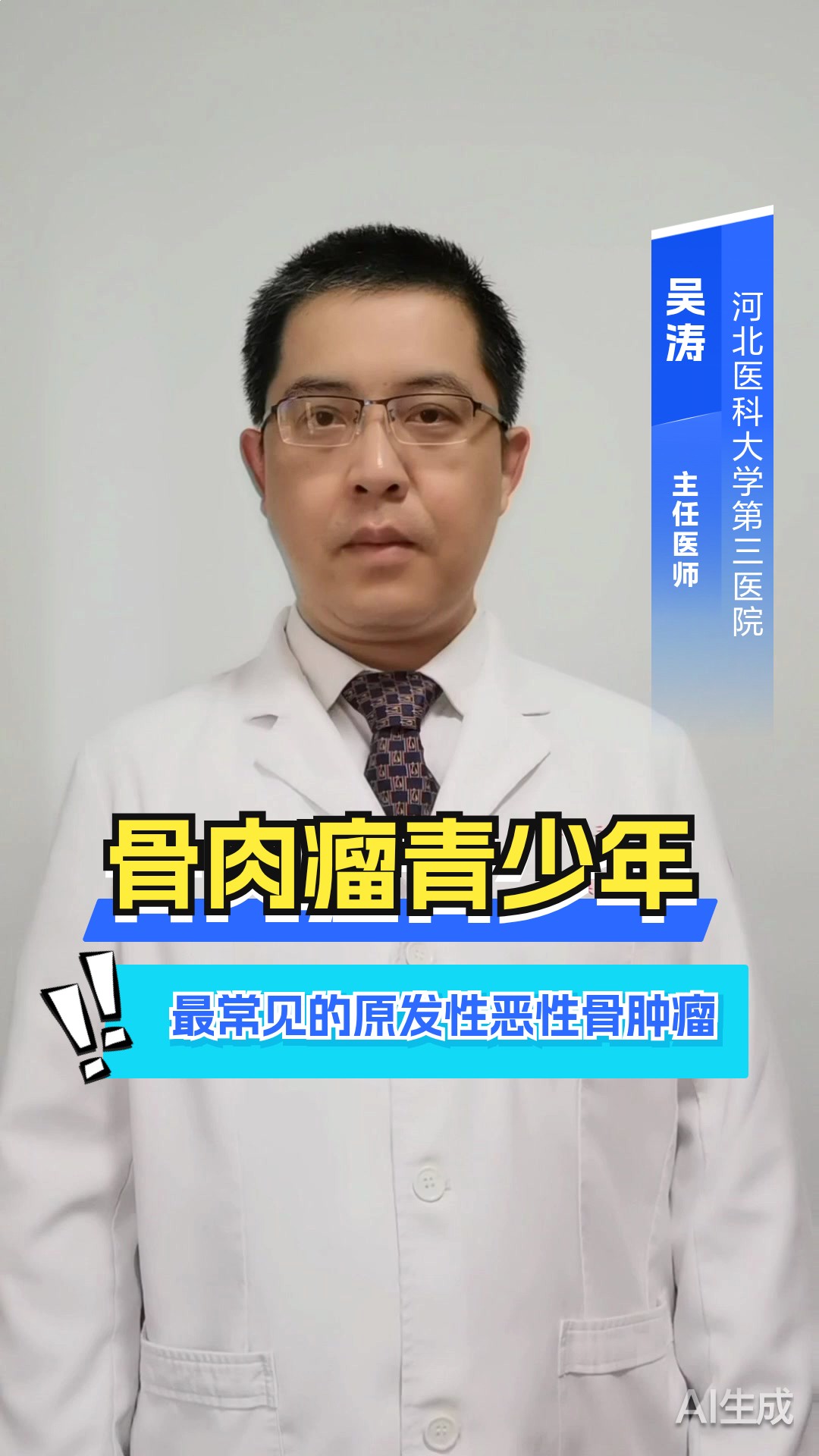 骨肉瘤：青少年最常见的原发性恶性骨肿瘤