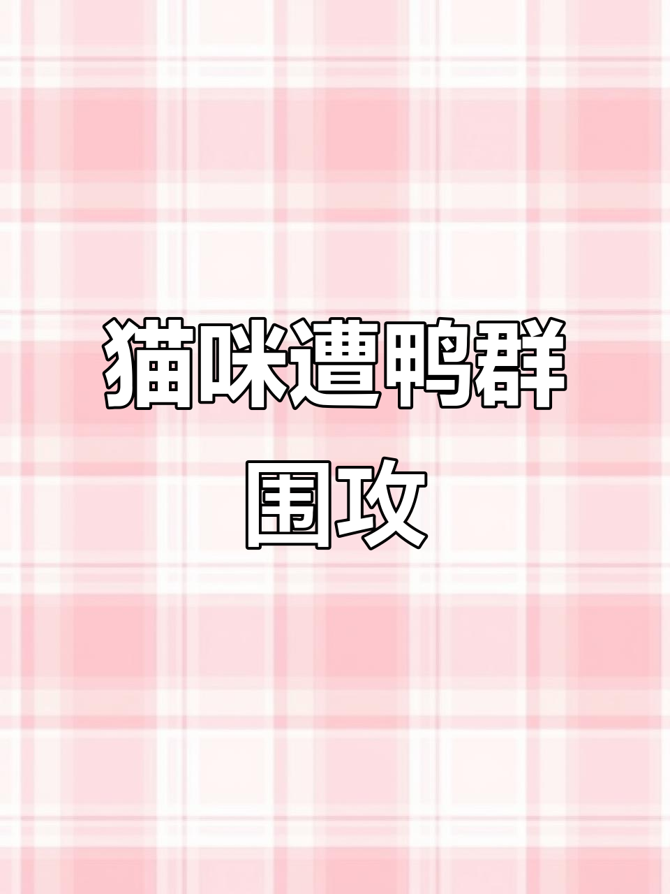 这只猫咪太惨了,被一群鸭子“欺负”,笑到不行