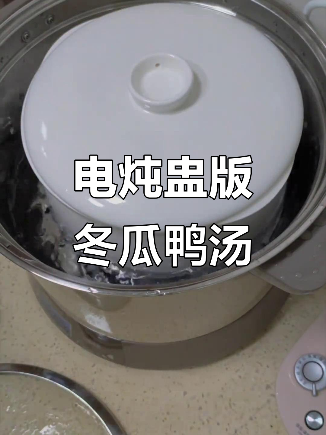 夏日清凉冬瓜鸭汤,电炖盅轻松做
