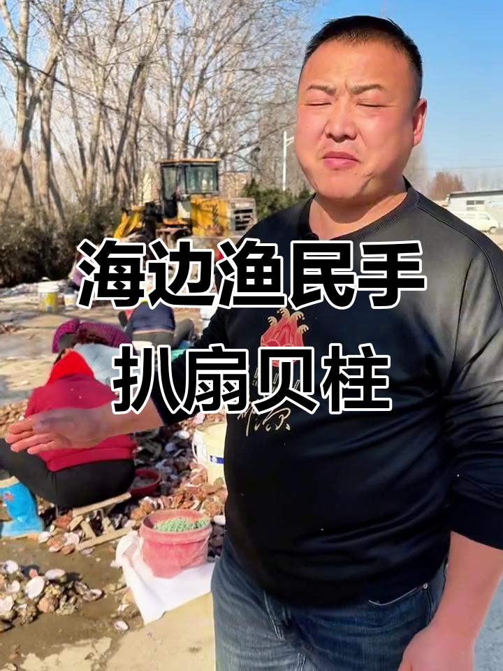 新鲜扇贝柱的秘密,海边渔民手工扒制的美味
