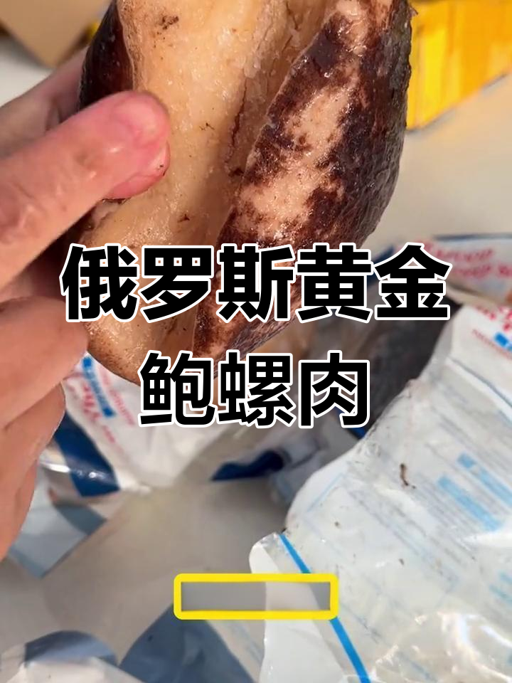 俄罗斯黄金鲍螺肉,鲜美无比,蛋白质丰富,吃上一口停不下来
