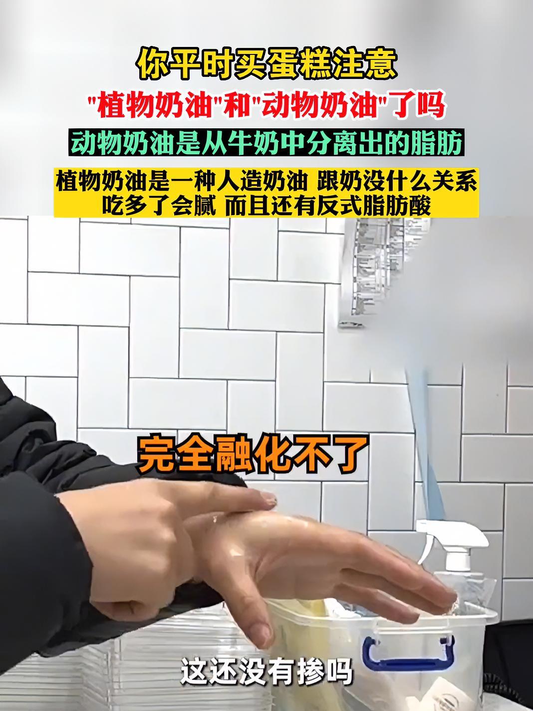你平时买蛋糕注意“植物奶油”和“动物奶油”了吗