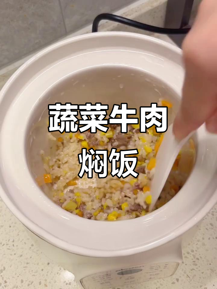 一岁宝宝晚餐:时蔬牛肉焖饭,简单又营养