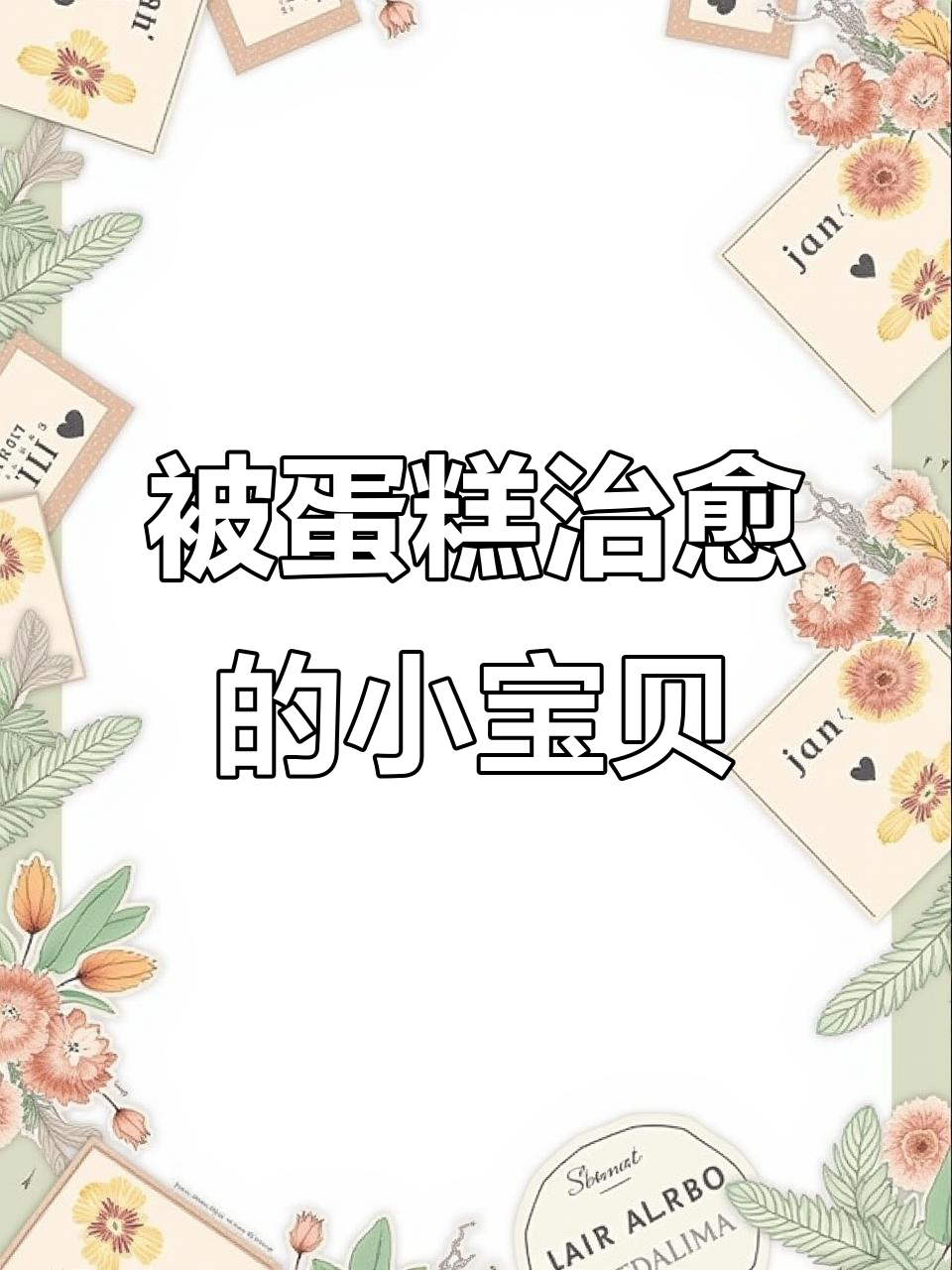 谁还不是个被可爱蛋糕治愈的宝宝?