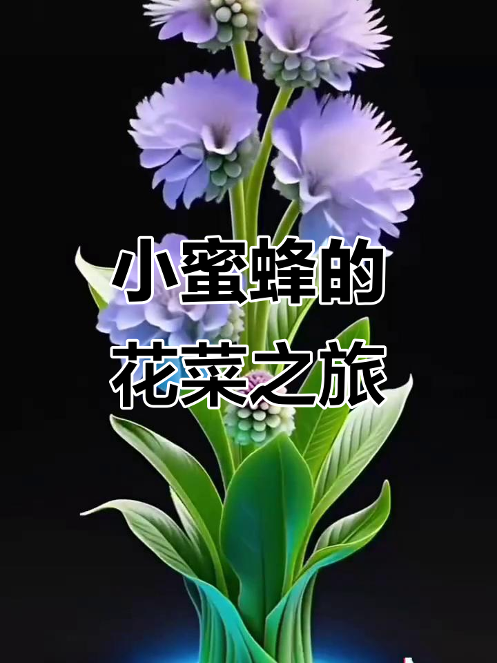 小蜜蜂与花菜的甜蜜邂逅,四季花开不断