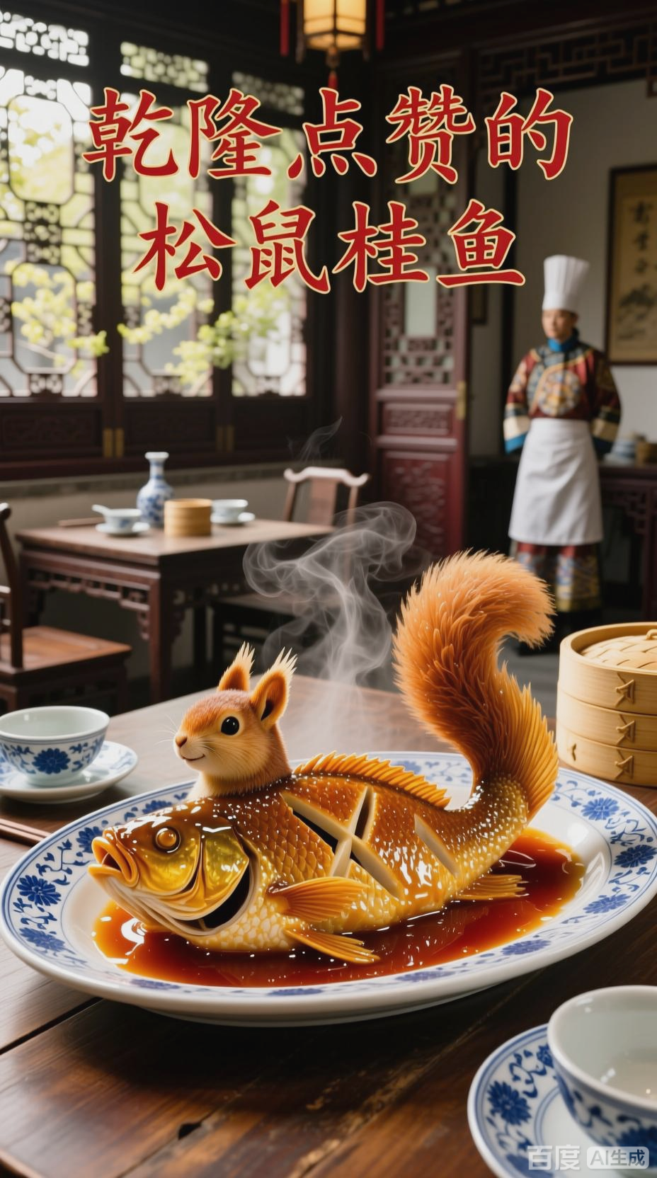 苏州名菜松鼠桂鱼,酸甜可口