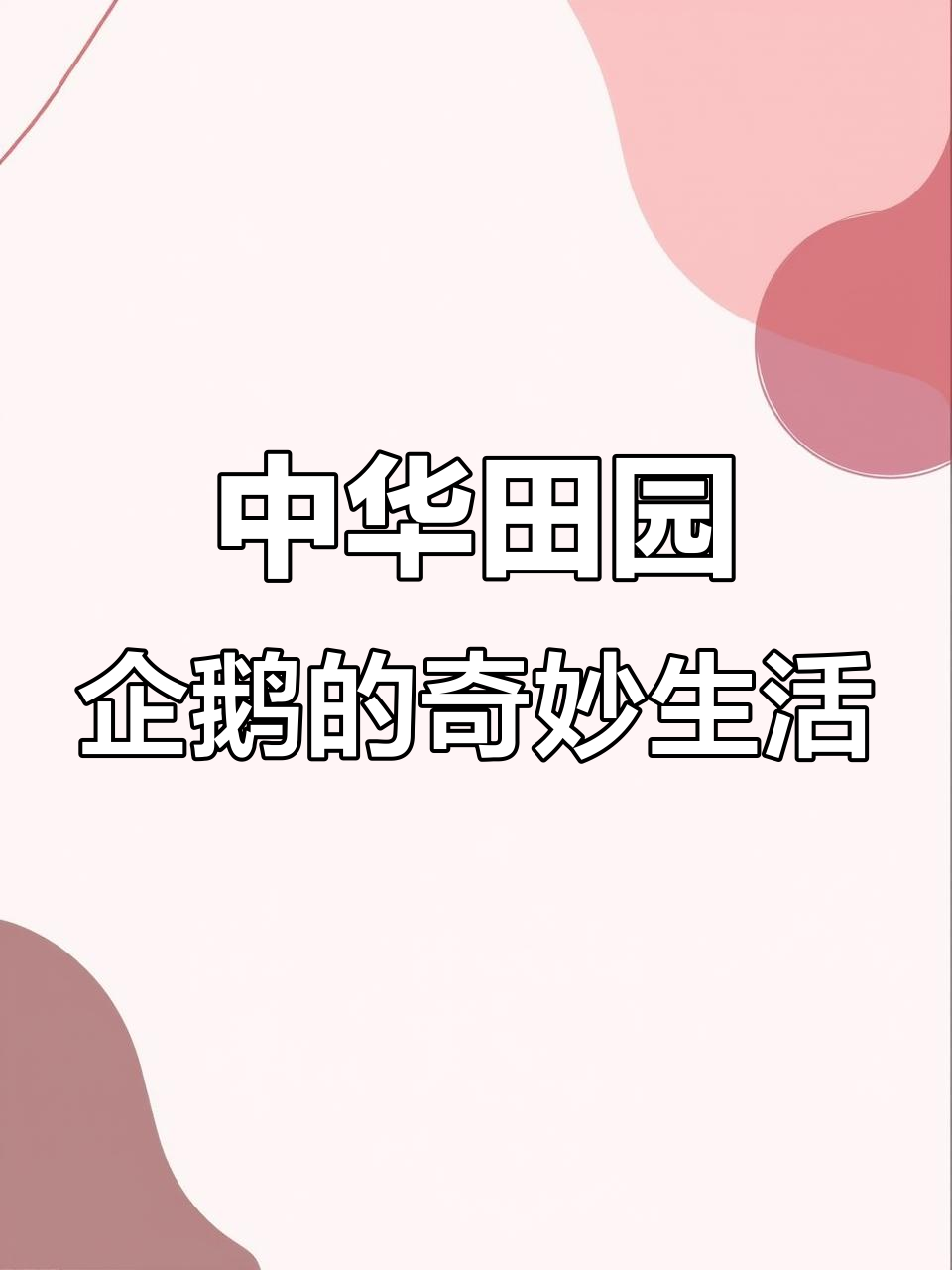中华田园企鹅的搞笑日常:偷吃、泡温泉,竟然还cos其他动物!