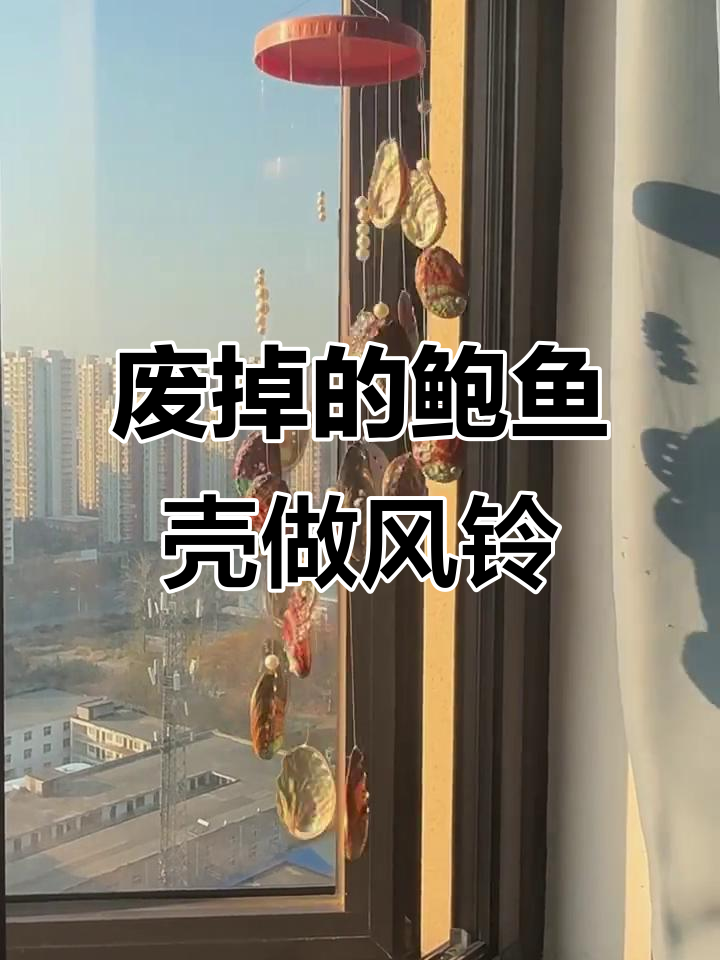吃完的鲍鱼壳别丢，DIY风铃教程来啦