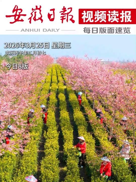 早上好!今天是2026年3月25日 星期三 农历丙午年二月初七 封面摄影:李晓红 欢迎下载