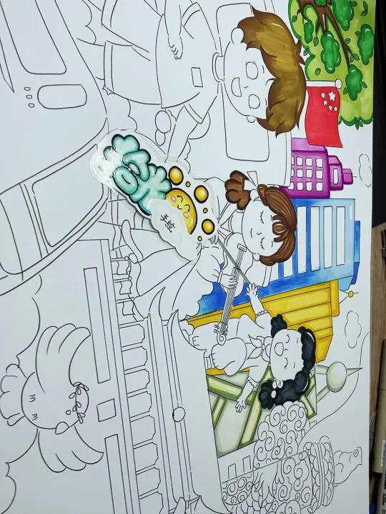 爱国主题绘画