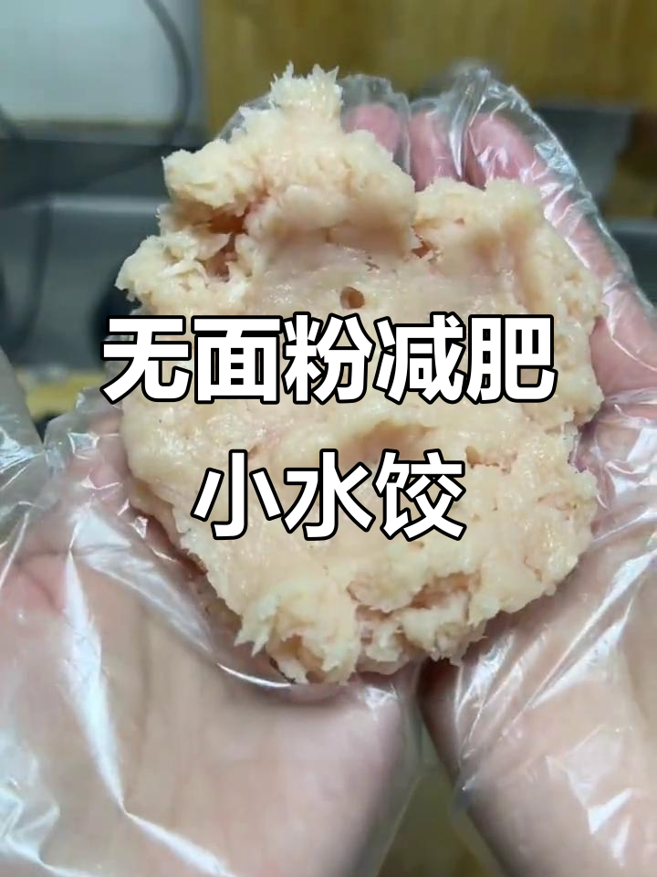 简单无面粉小水饺,蔬菜鸡胸肉搭配更美味