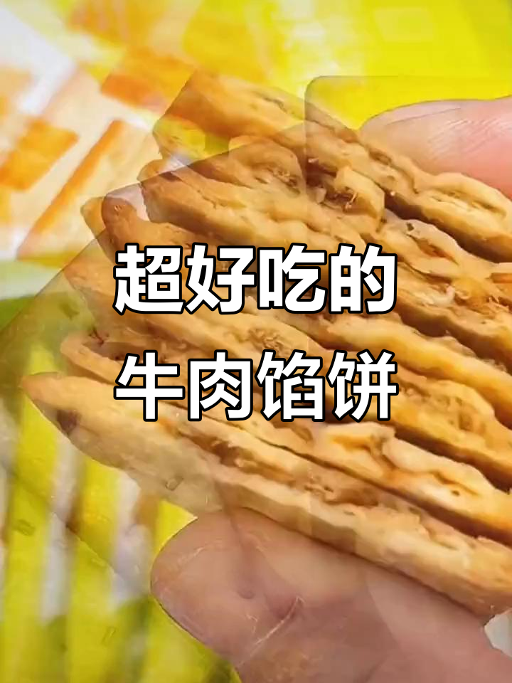 这款牛肉馅饼外酥里嫩,一口下去多种口味让人停不下来