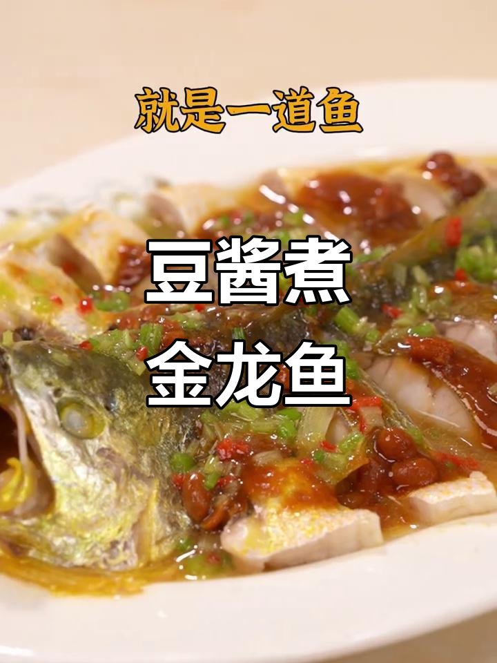 年夜饭必备豆酱煮金龙鱼,寓意年年有余,财运滚滚来!
