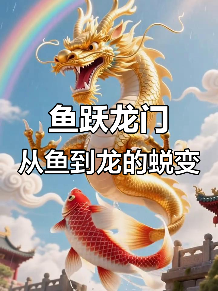 鲤鱼跃龙门,逆袭成龙的故事