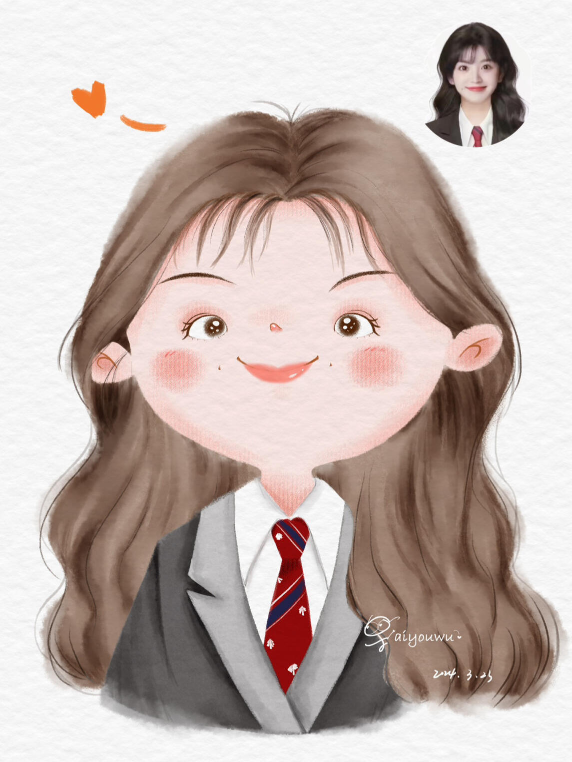 水彩风头像|西装系列1 /8