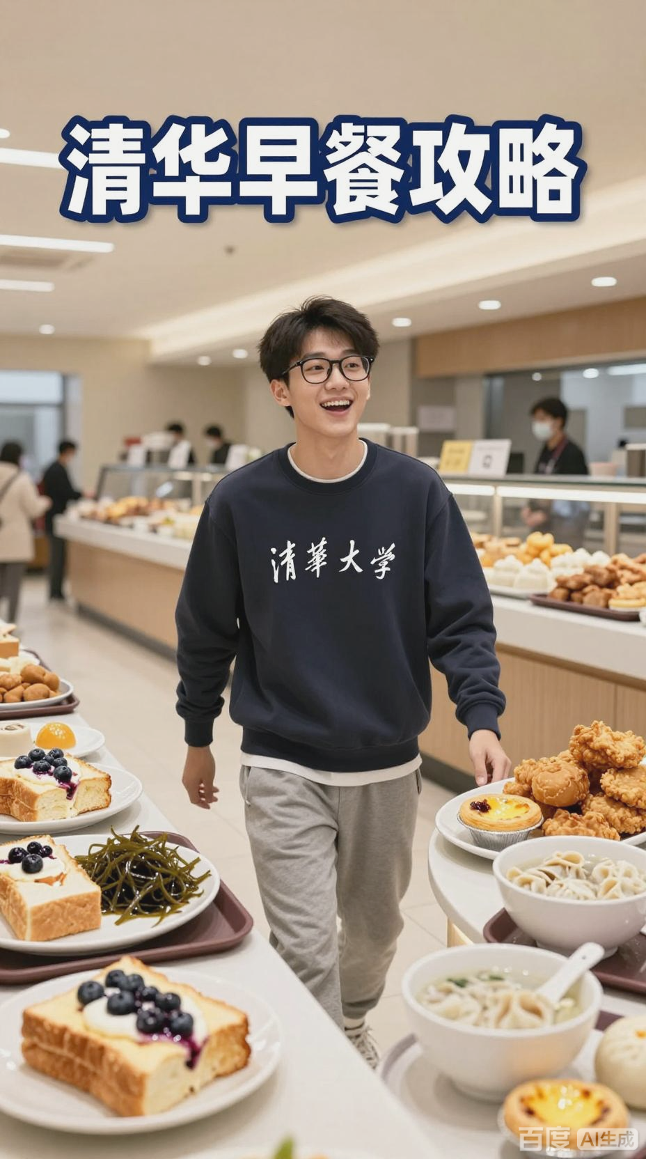 清华食堂早餐,多样美味任你选