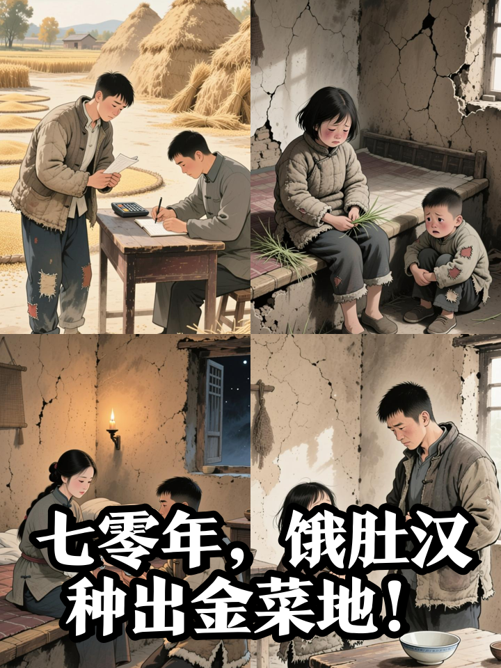 七零年代分粮难，他偷偷种出金菜地！