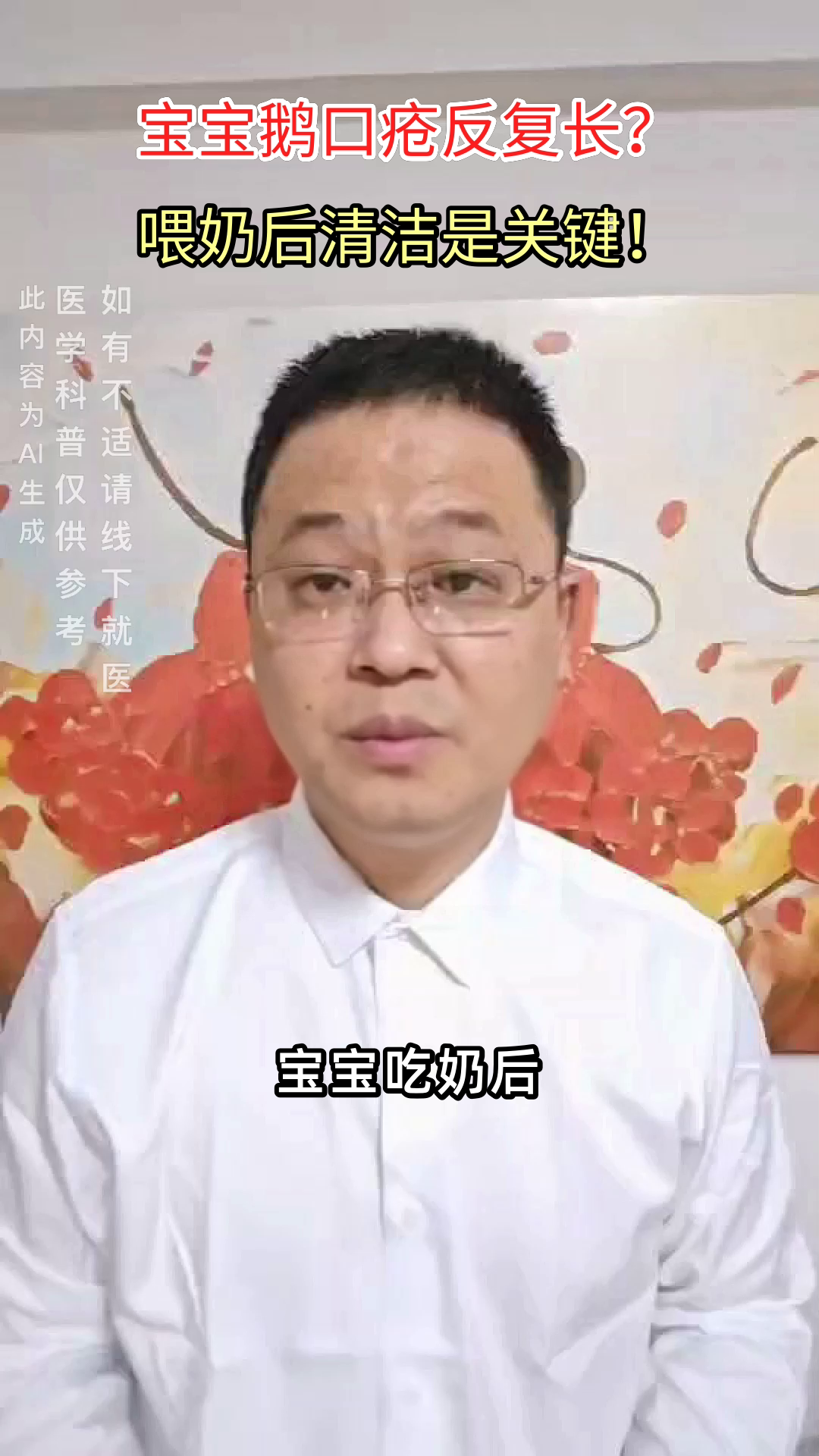 宝宝鹅口疮，喂奶后咋清洁？