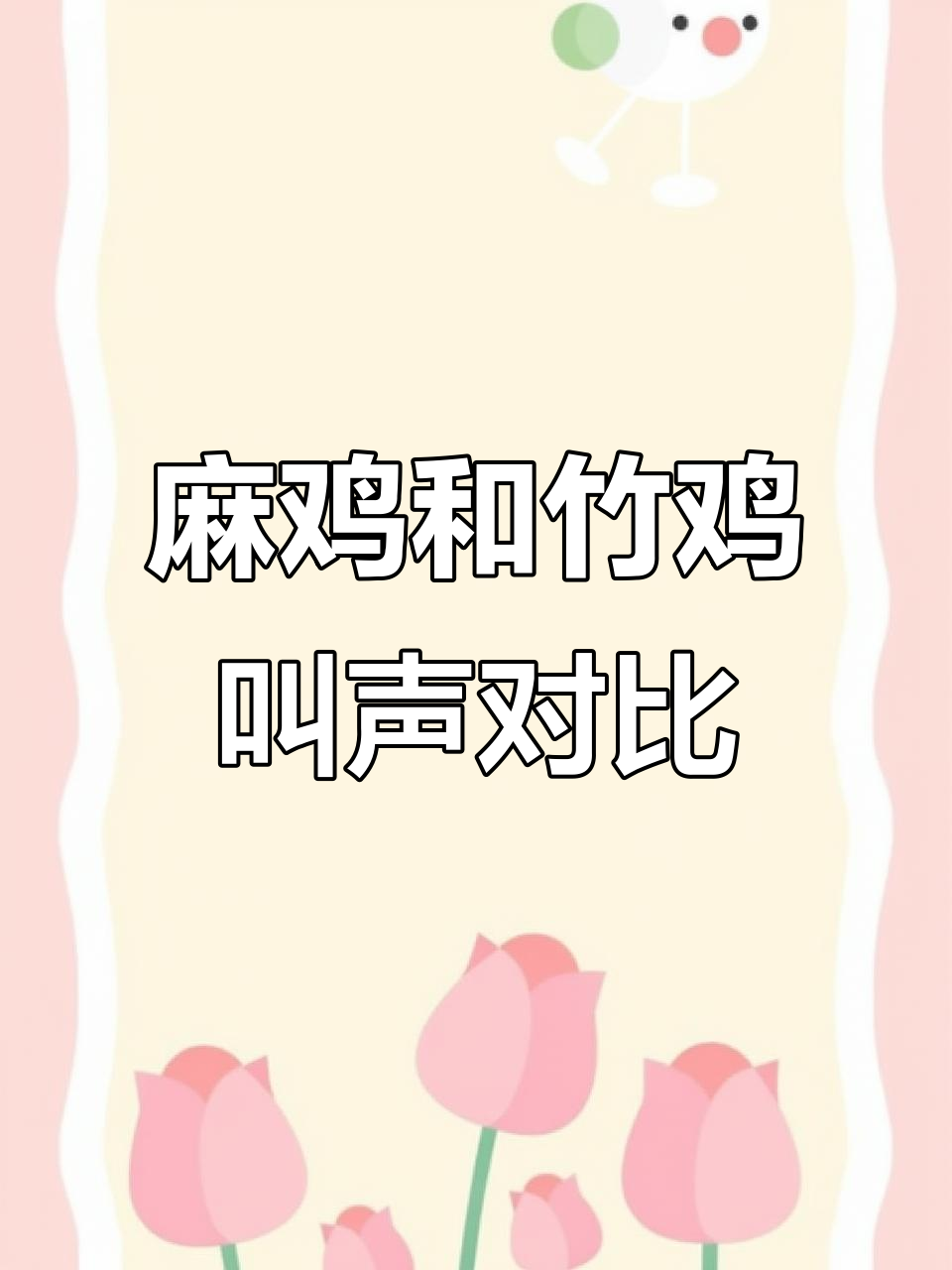 麻鸡与棕胸竹鸡的叫声大比拼，哪种更动听？