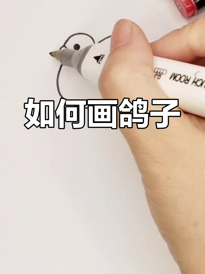 鸽子简笔画教程,轻松学会