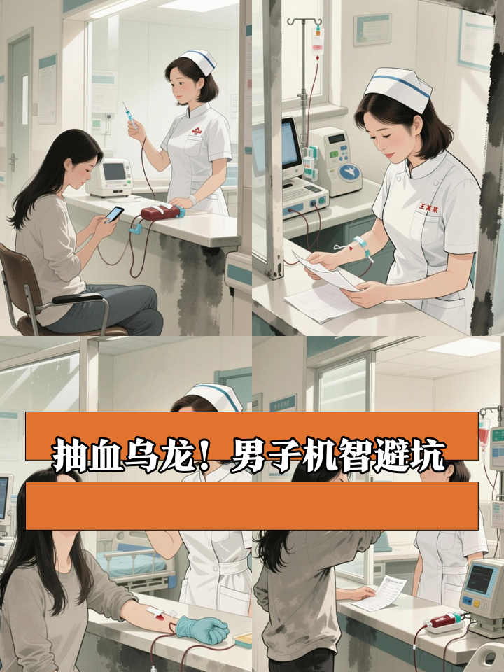 护士抽血记错手指，男子及时制止避免二次失误