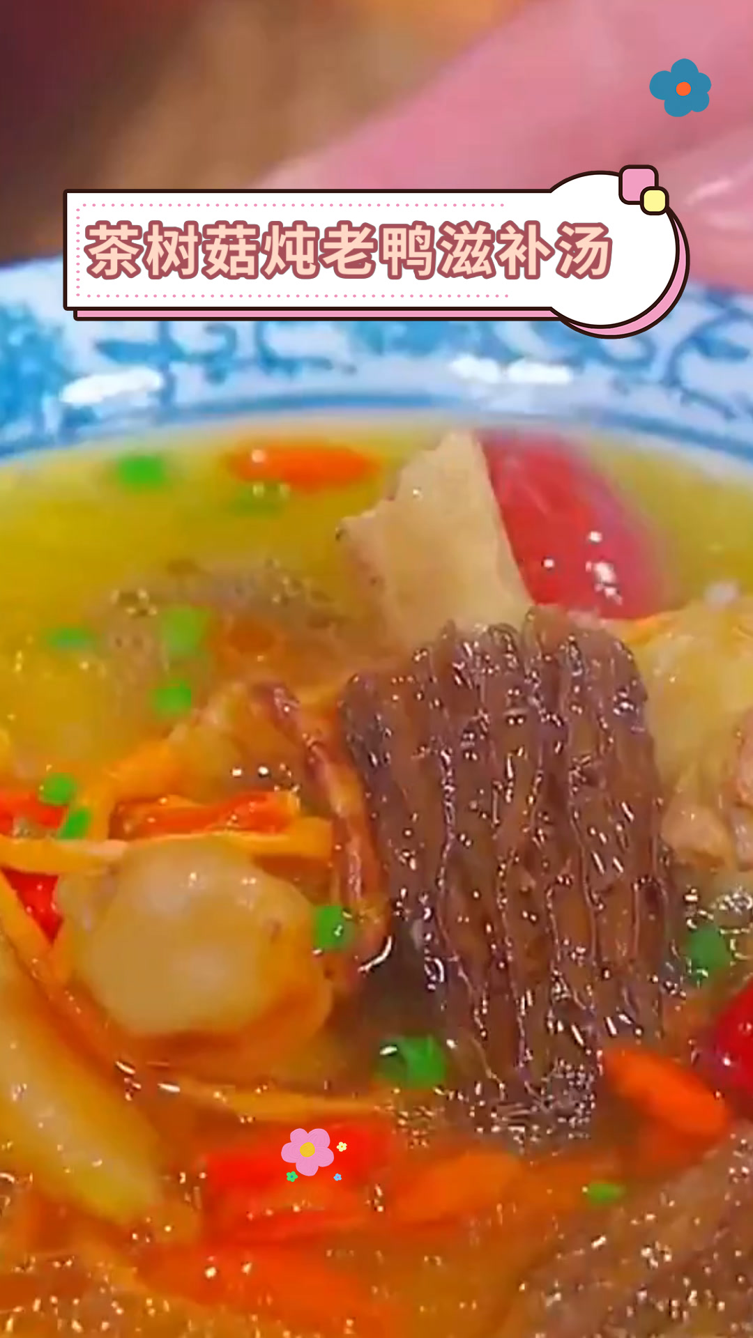 茶树菇炖老鸭滋补汤