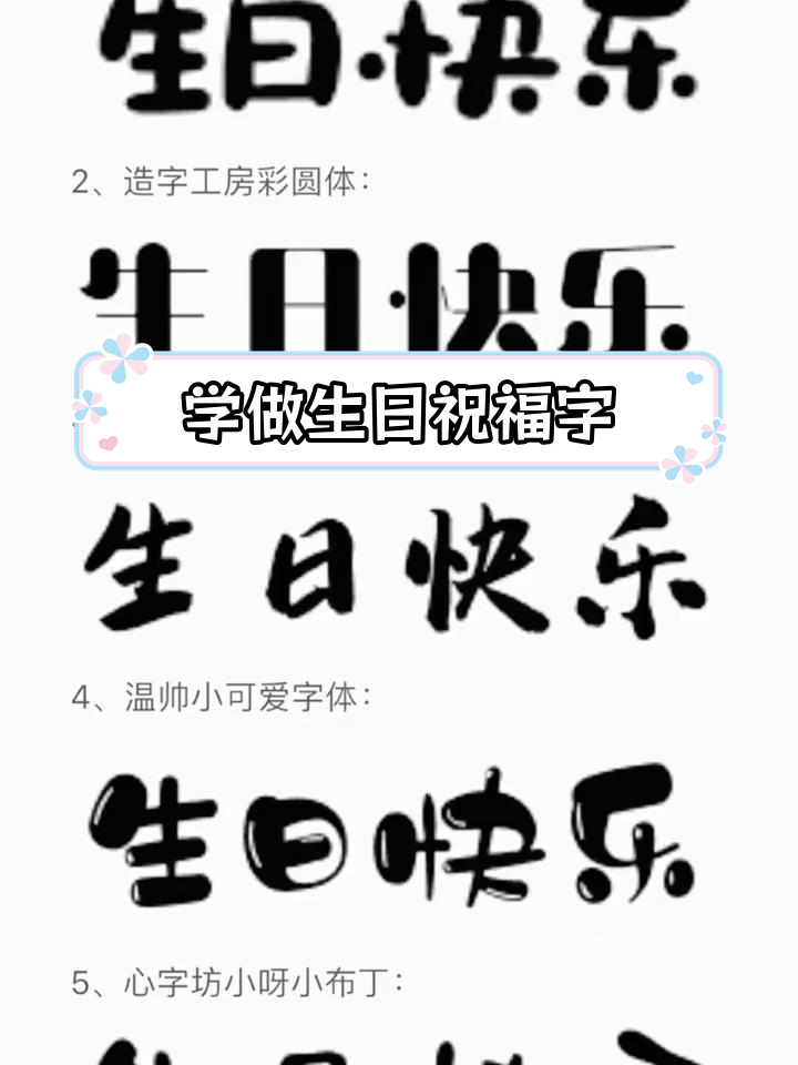 轻松学会写生日快乐字体,巧克力和蛋糕上的艺术创作