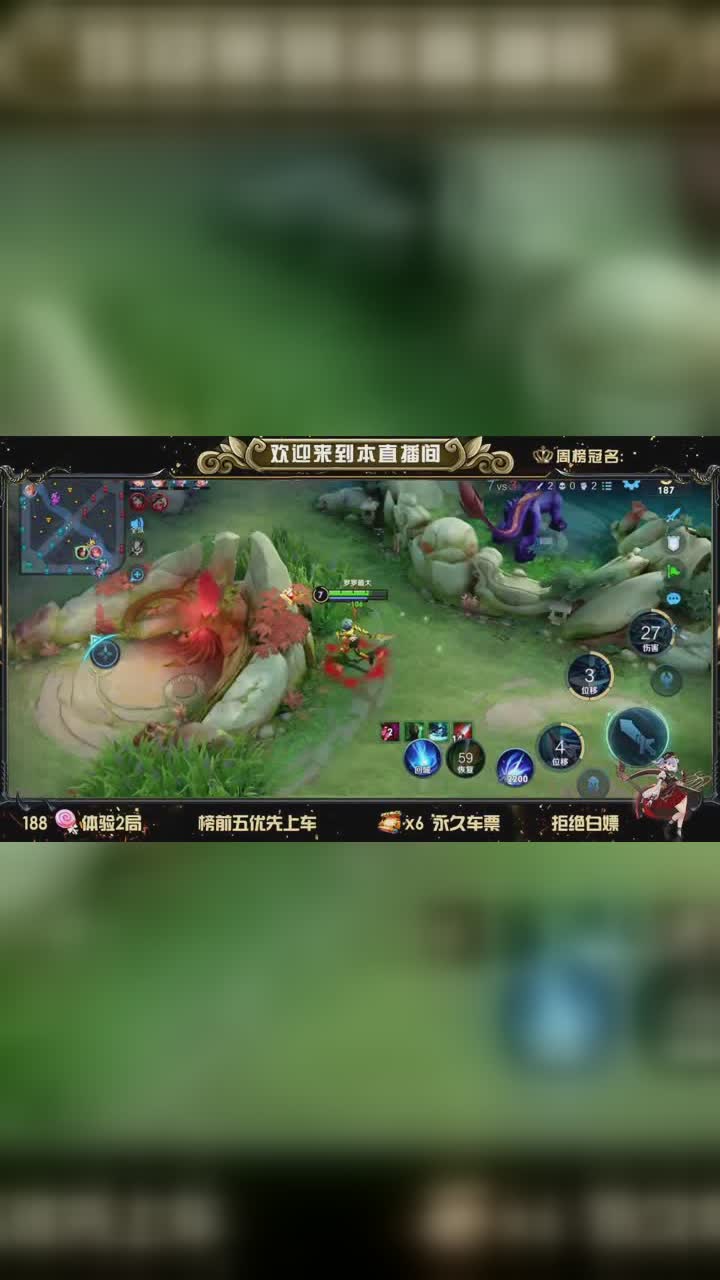 王者荣耀 C罗(拒撩)。点击头像看超神主播限时带粉!