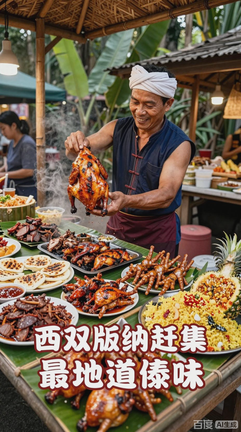 西双版纳这家傣味烧烤，本地人排队3小时就为这一口！