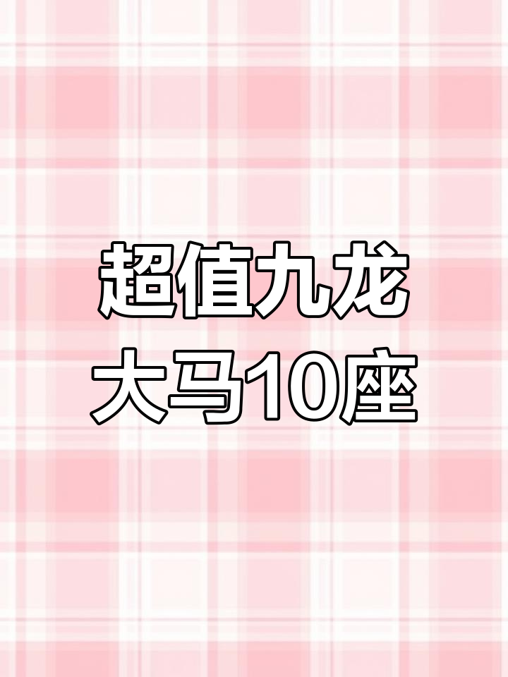 九龙大马10座豪华面包车,超低价格等你来谈