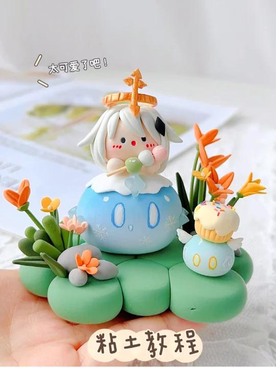 超轻粘土教程|谁能拒绝这么可爱的小派蒙呢～