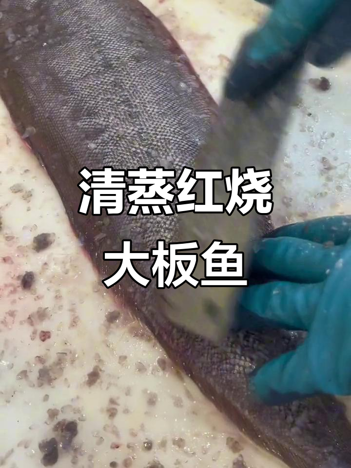 吕四海鲜大板鱼,清蒸红烧都美味!