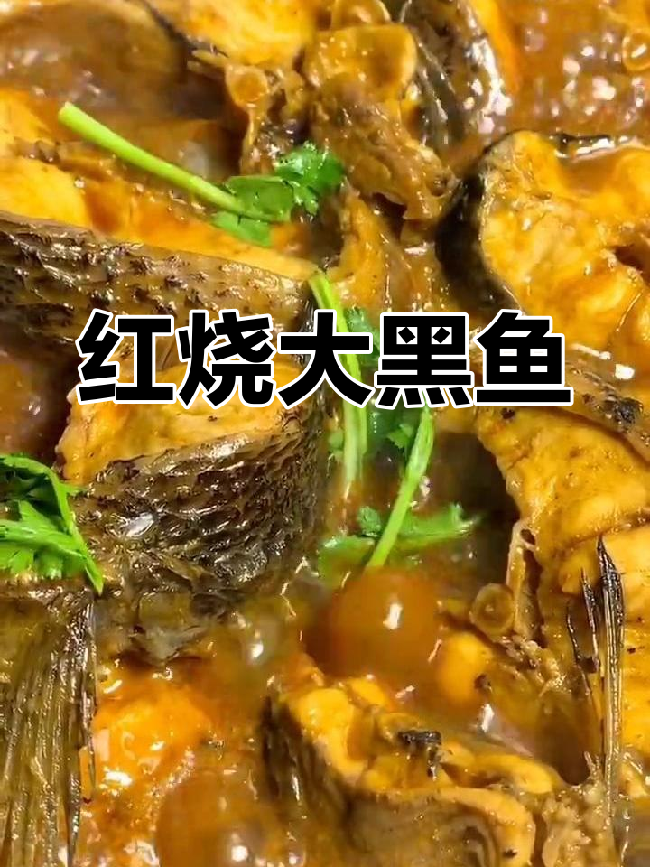 家庭版红烧黑鱼,简单又美味!