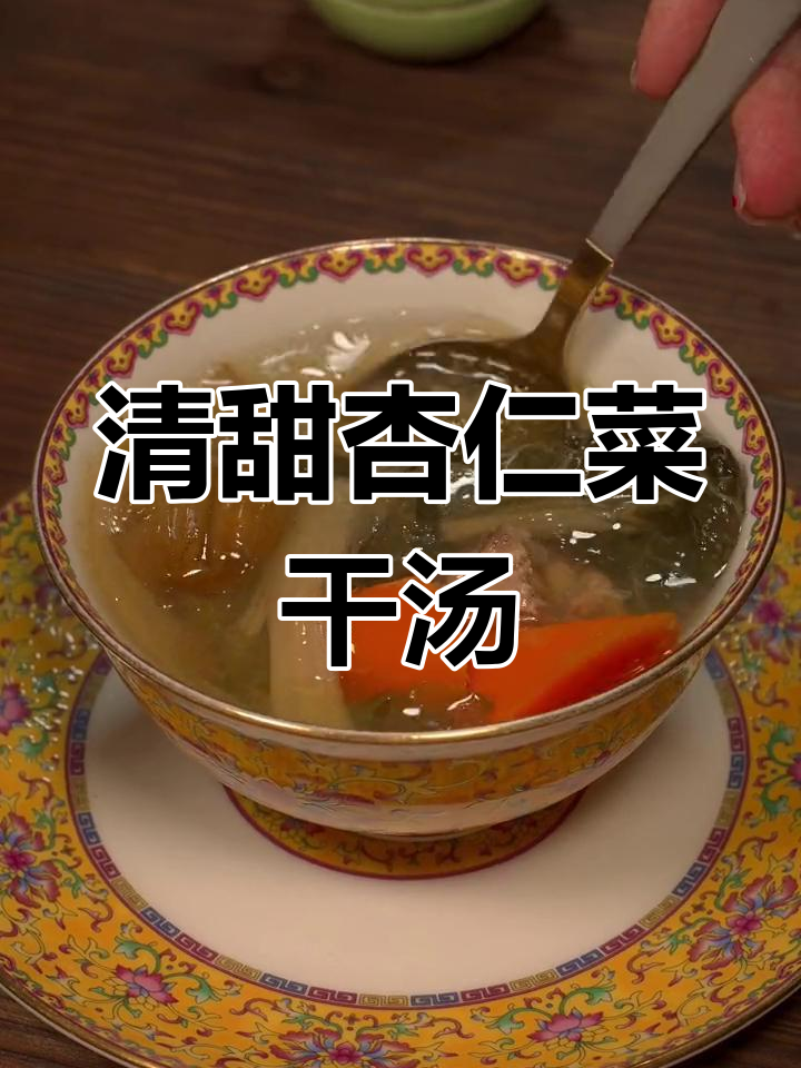 广东经典杏仁菜干猪骨汤