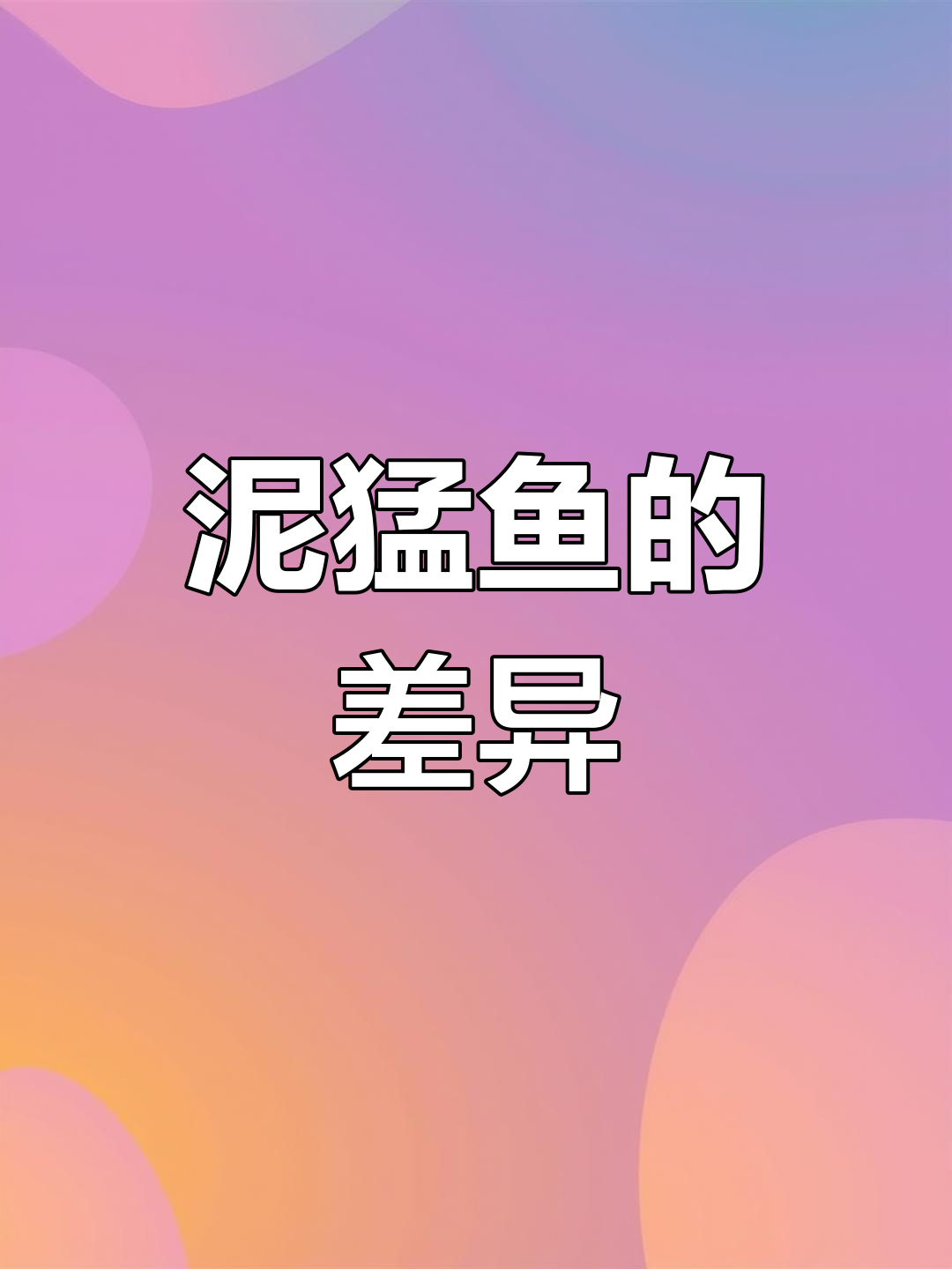 两种泥猛鱼,价格相差几倍,你会选哪个?