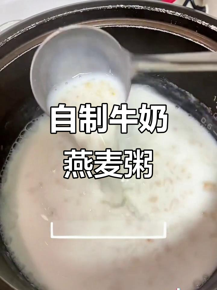 牛奶燕麦粥，简单又好喝！家里常备的早餐