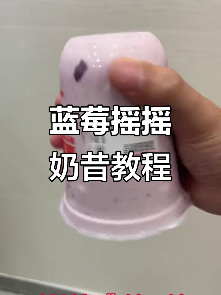 蓝莓摇摇奶昔，冰淇淋与冰块碰撞！