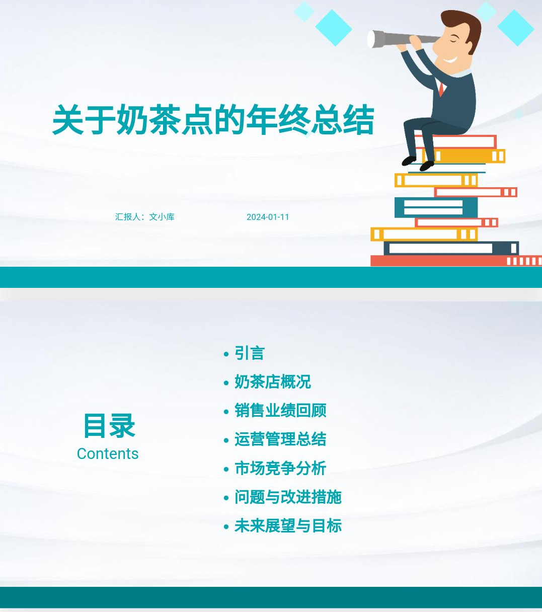 如何制作关于奶茶点的年终总结ppt?AI一键生成!