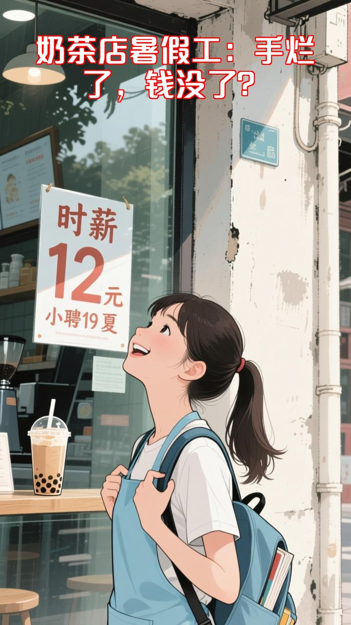 奶茶店暑假工血泪史:手烂钱少,青春谁来买单?