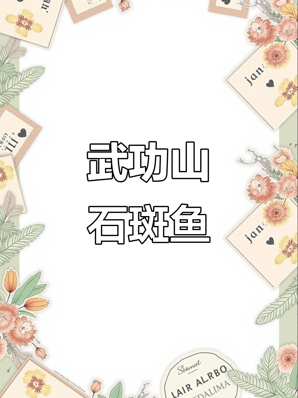 江西萍乡武功山石斑鱼:家乡的味道,地标农产品