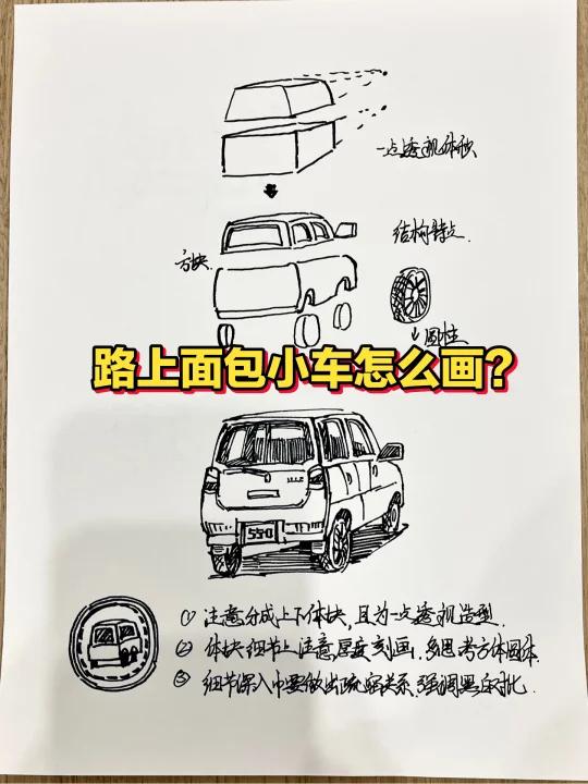 街景面包小车怎么画?实用