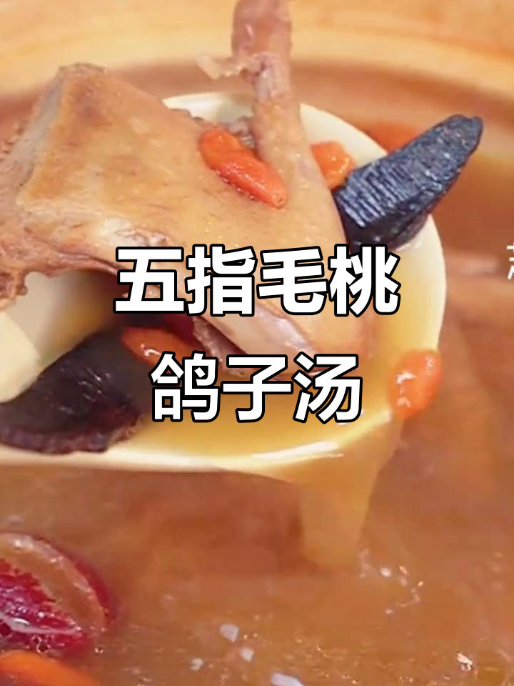 五指毛桃土茯苓鸽子汤，滋补又美味
