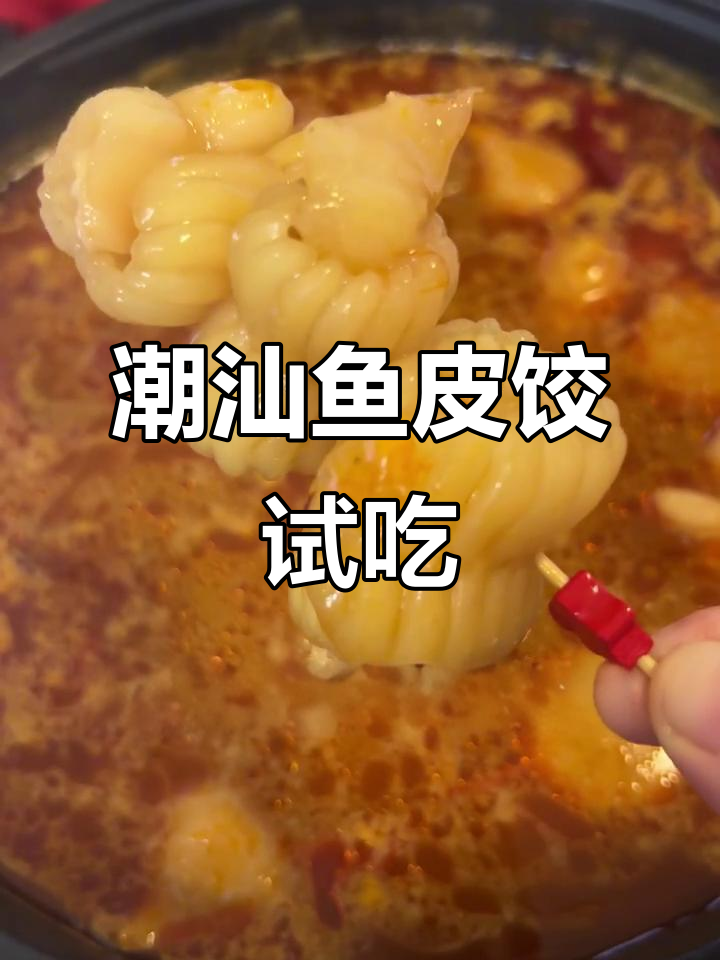 潮汕鱼皮饺与顺德火锅的完美搭配，口感鲜美又猎奇