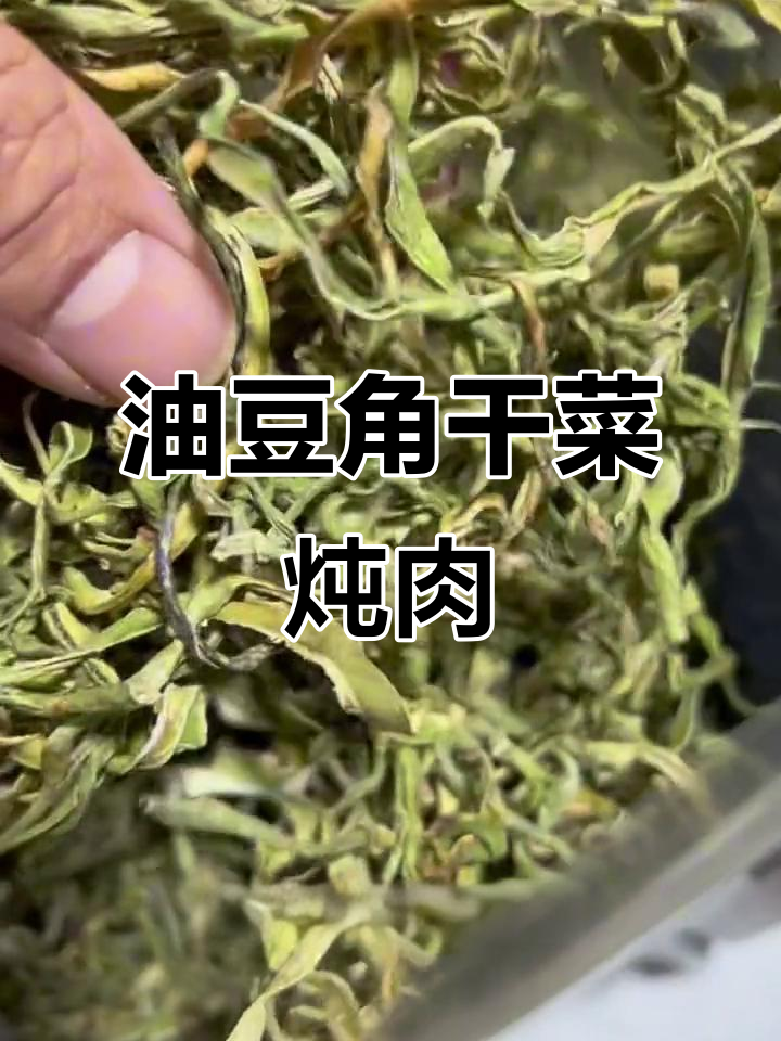 东北干菜油豆角丝,晒干了也能炖出美味