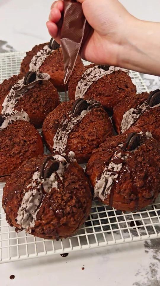 私房爆火|巧克力酥粒|奥利奥奶油脏脏包